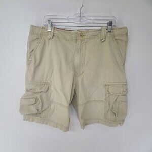 Wonderwall Broken In Cargo Men's  Shorts Beige Size 36 Tan